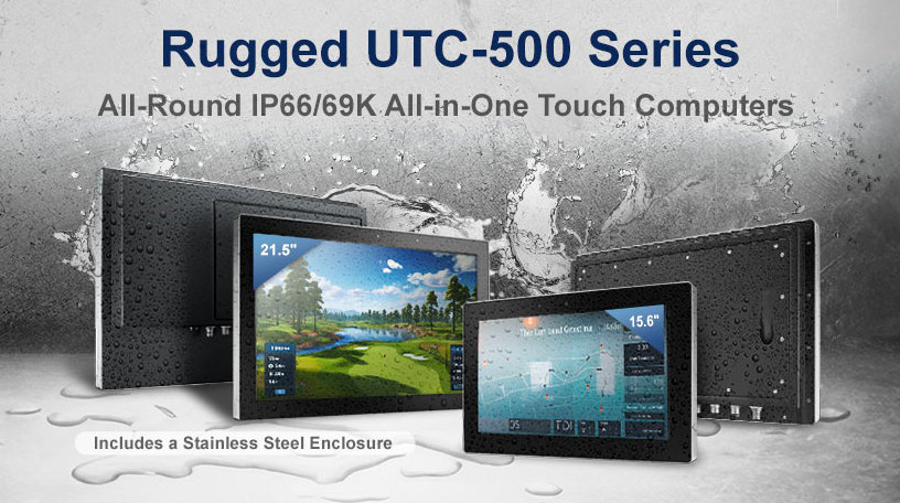 Advantech introduces UTC-515IT with IP66/69K-rated stainless steel enclosure